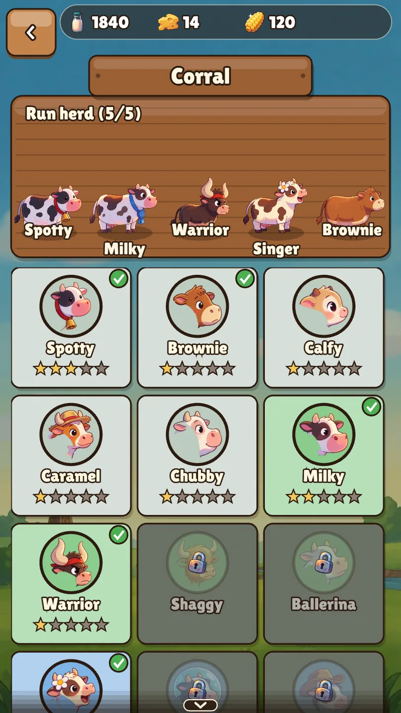 Collect a herd of hero cows