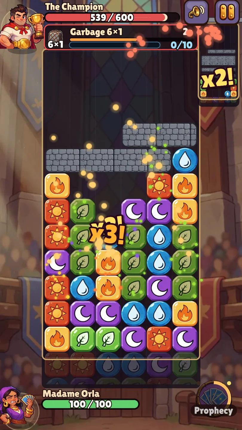 Duel the Champion atop the tower